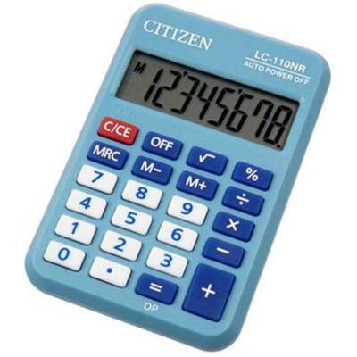 Citizen Cep Hesap Makinası Mavi Lc-110Nrbl - 2