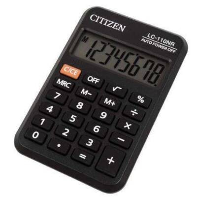 Citizen Cep Hesap Makinası Siyah Lc-110Nr - 2