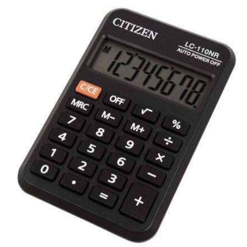 Citizen Cep Hesap Makinası Siyah Lc-110Nr - 2