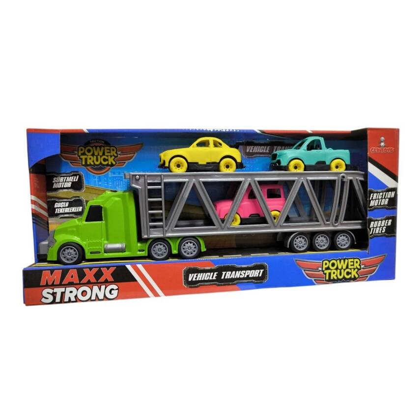 Çlk Toys Araç Taşıyıcı Tır ÇLK-420-Yeşil - 1