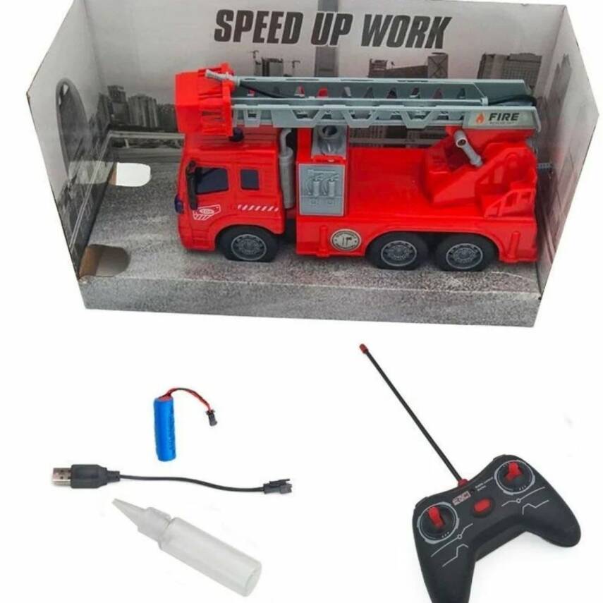 Duman Oyuncak 1/18 5 Fonksiyon Uzaktan Kumandalı Şarjlı İtfaye 3589-1S - 2