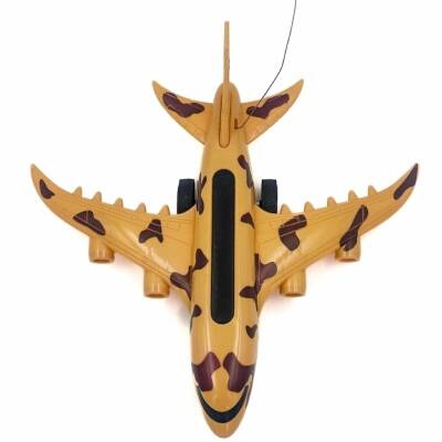 Duman Oyuncak 2 Fonksiyonlu Uzaktan Kumandalı Askeri Uçak Cr-22-Krem - 2