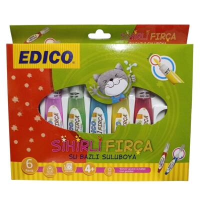 Edico Fırçalı Suluboya 6 Renk Ed 66