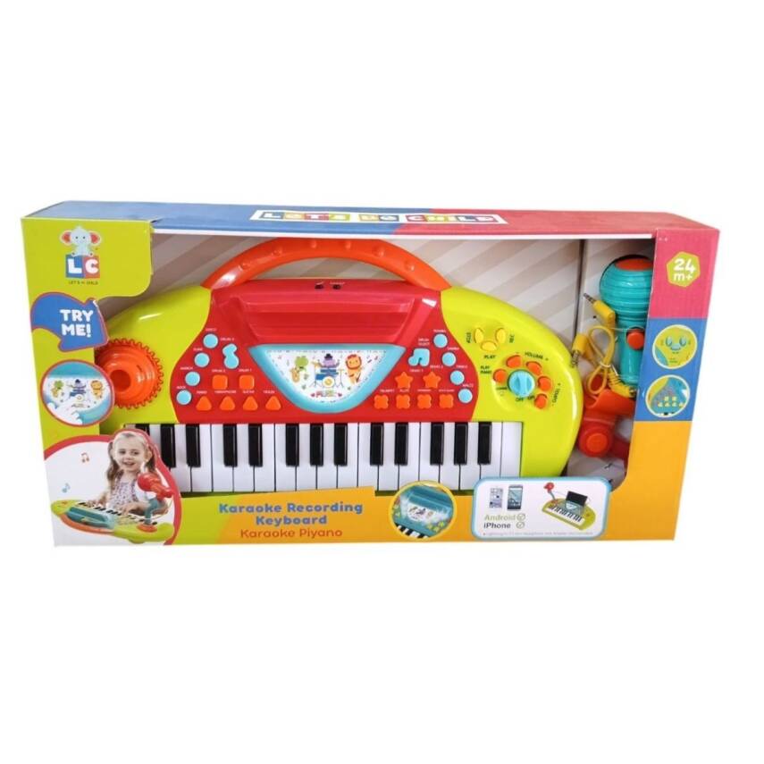 Enfal Oyuncak LetS Be Child Karaoke Piyano Lml7710-Kırmızı - 1