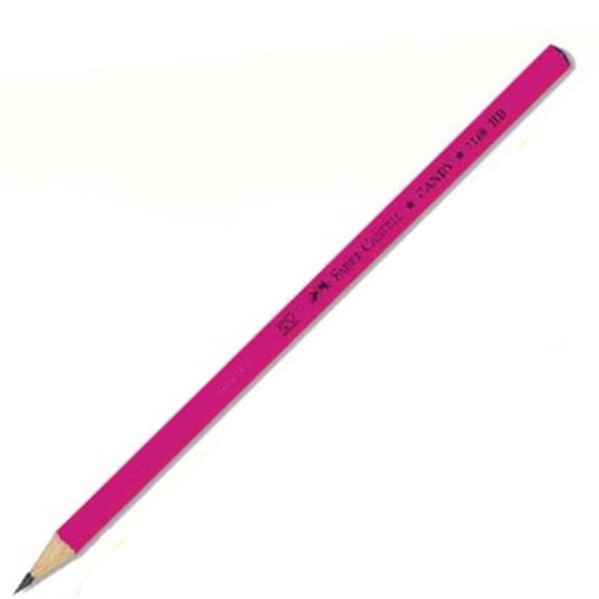 Faber Castel Candy Neon 2B Kurşun Kalem-Pembe - 1