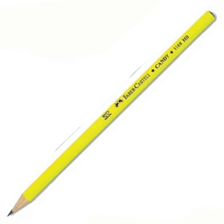 Faber Castel Candy Neon 2B Kurşun Kalem-Sarı - 1