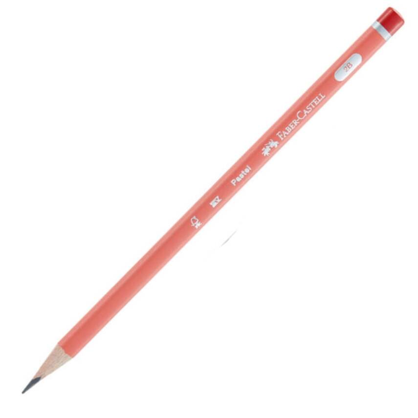 Faber Castel Pastel 2B Kurşun Kalem-Turuncu - 1