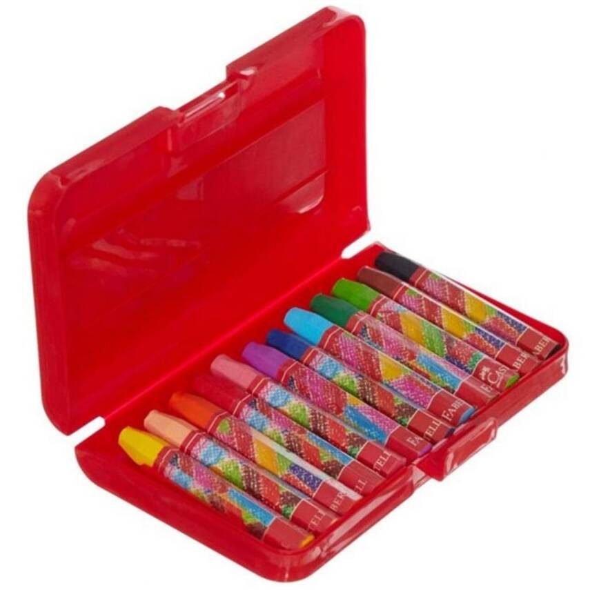 Faber Castel Plastik Çantalı Pastel Boya 12 Renk 5281 125112 - 2
