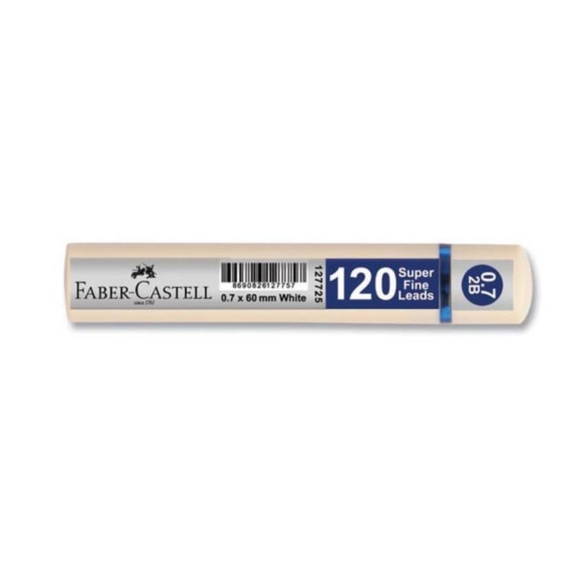 Faber Castell 0.7 Beyaz Tüp Uç 2b 60mm 120li - 1
