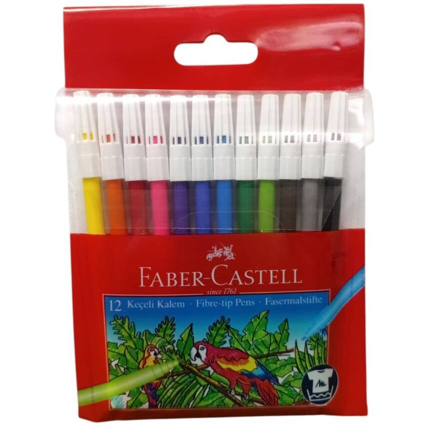 Faber Castell 12Li Yıkanabilir Keçeli Kalem 5067 155130 - 1