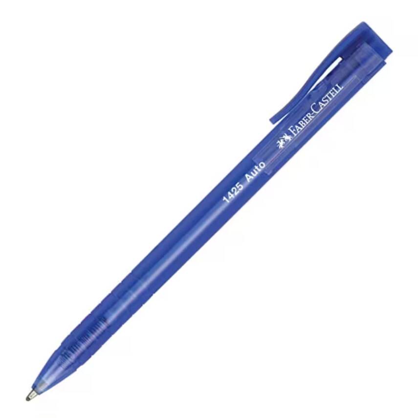 Faber Castell 1425 Auto Tükenmez Kalem, Mavi 5211545551 - 1