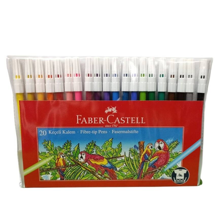 Faber Castell 20lı Yıkanabilir Keçeli Kalem 5067 155120 - 1
