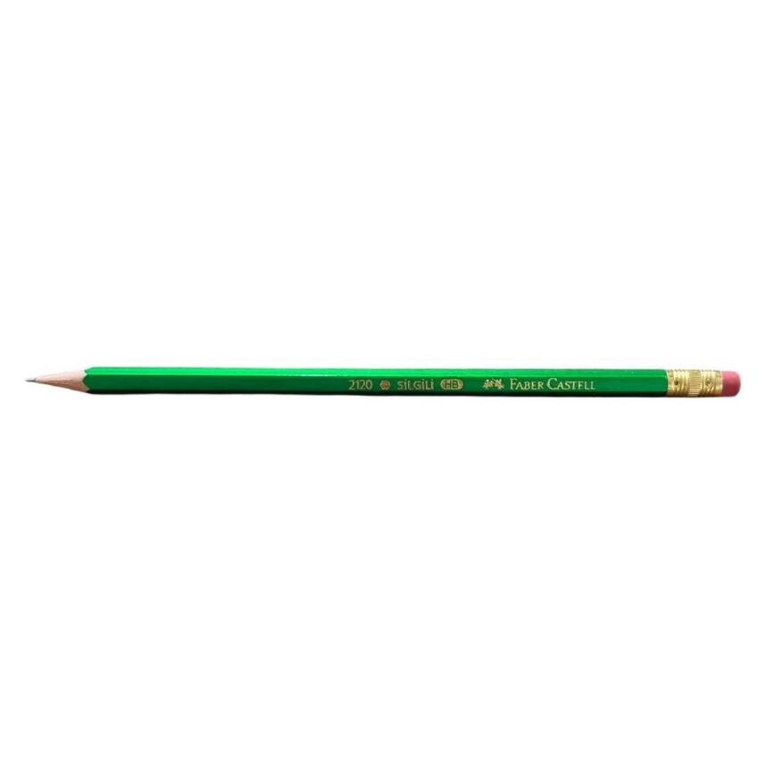 Faber Castell 2120 Köşeli Silgili Kurşun Kalem - 1