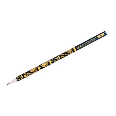 Faber Castell 2b Basketbol Kurşun Kalemi-Siyah