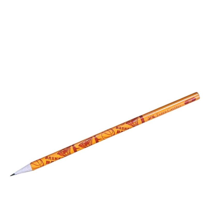 Faber Castell 2b Basketbol Kurşun Kalemi-Turuncu - 1