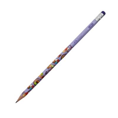 Faber Castell 2b Jimnastik Silgili Kurşun Kalem-Mor