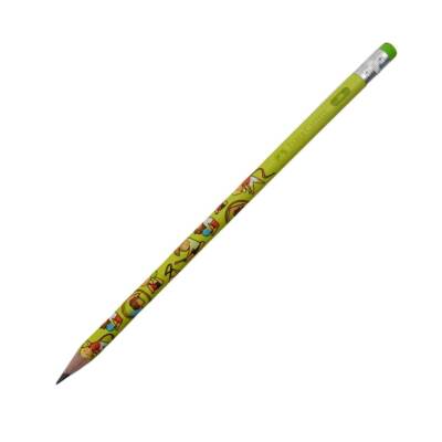 Faber Castell 2b Jimnastik Silgili Kurşun Kalem-Yeşil