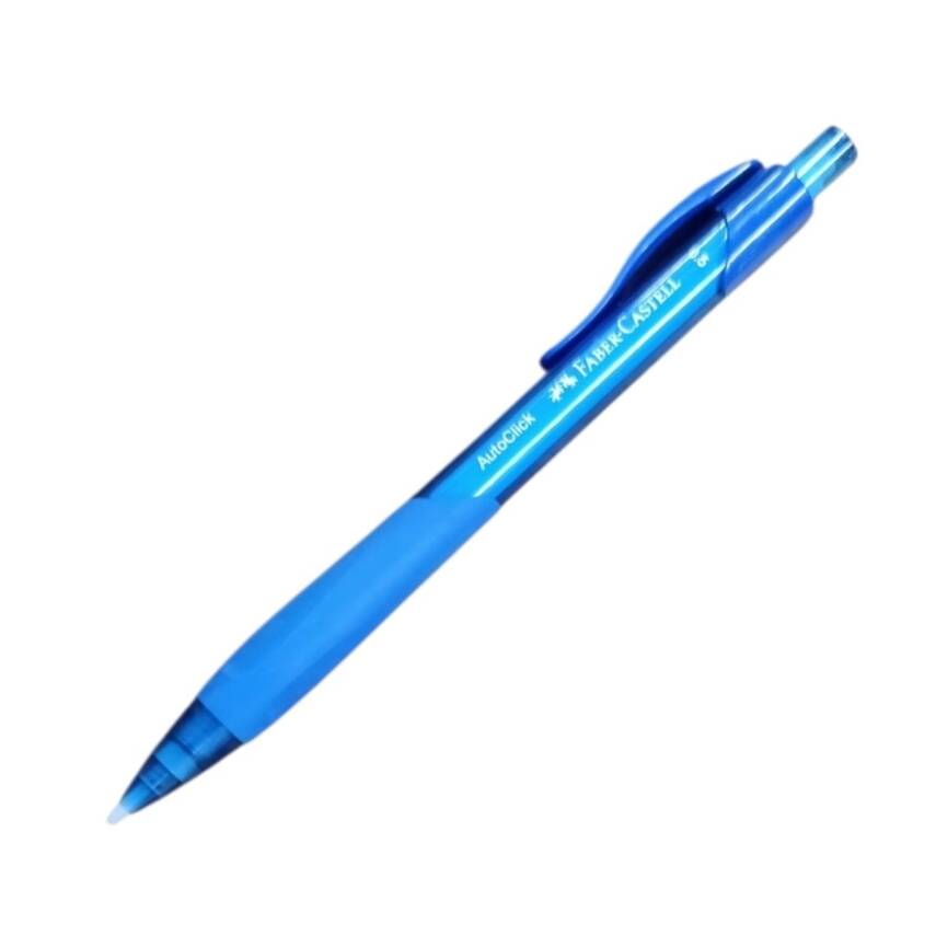 Faber Castell Auto Click 0.5 Color Barrel Uçlu Kalem-Mavi - 1
