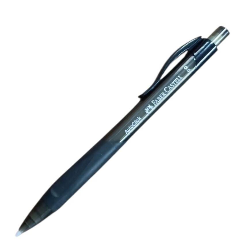 Faber Castell Auto Click 0.5 Color Barrel Uçlu Kalem-Siyah - 1
