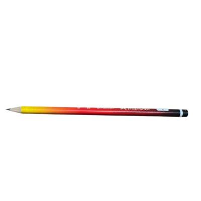 Faber Castell B Üçgen Mix Mercanlı Kurşun Kalem-Turuncu
