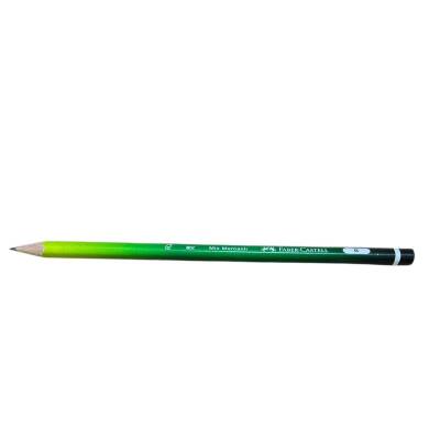 Faber Castell B Üçgen Mix Mercanlı Kurşun Kalem-Yeşil