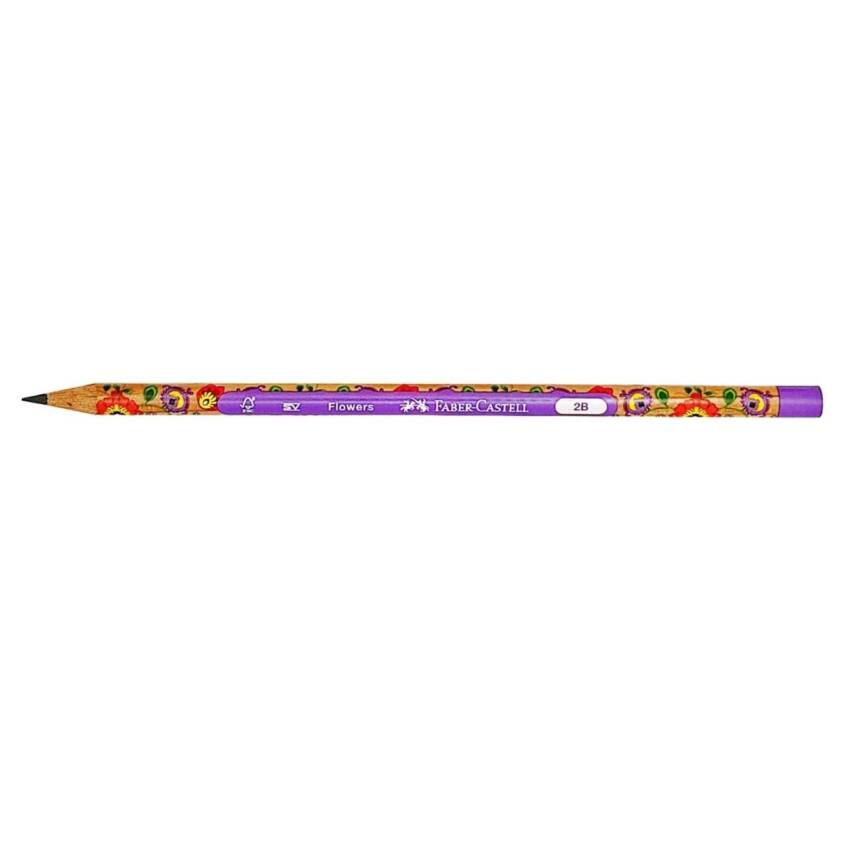 Faber Castell Flowers Kurşun Kalem 2b-Yeşil - 1
