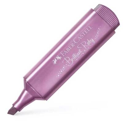 Faber-Castell Fosforlu Kalem 46 Metalik Yakut Mor - 2