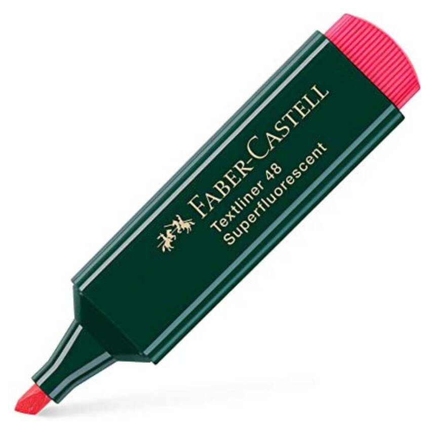Faber Castell Fosforlu Kalem Kırmızı - 2