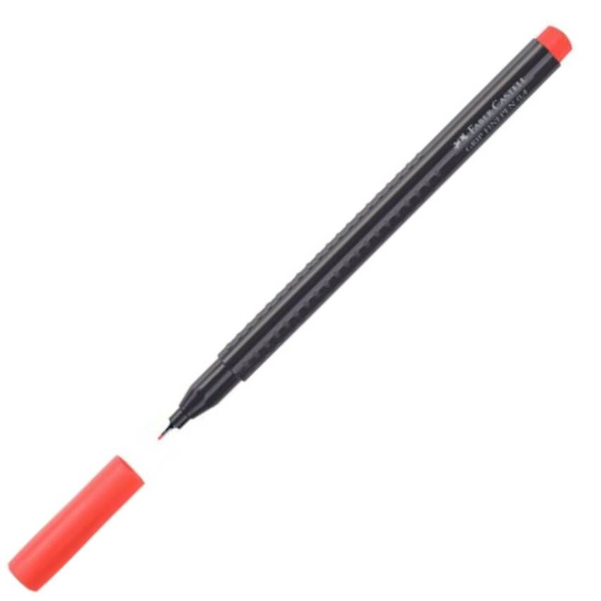 Faber-Castell Grip Finepen 0.4 mm Kırmızı R21 - 1