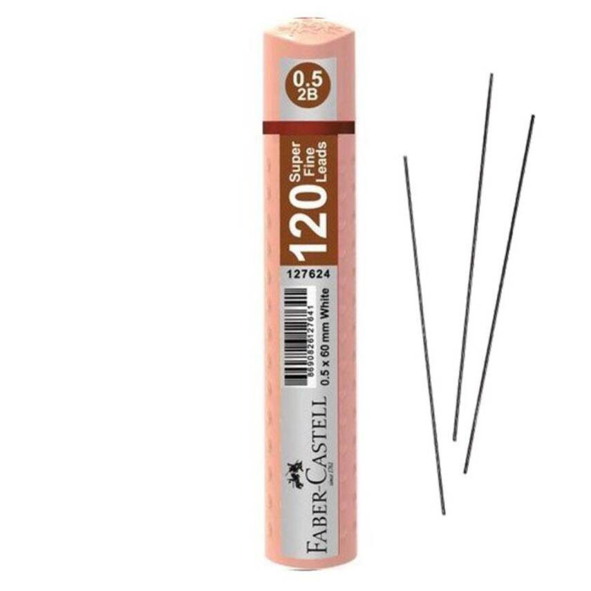 Faber Castell Grip Min 0.5 2B 60mm 120li Tüp Uç Pastel Turuncu 127683 - 1