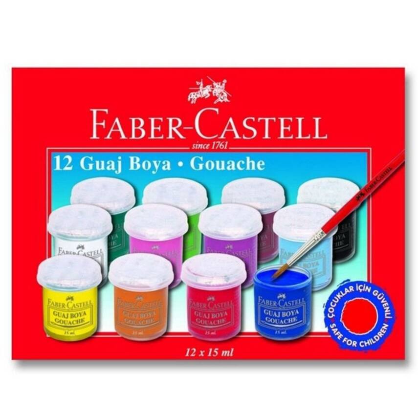 Faber Castell Guaj Boya 12 Renk 5170 160401 - 1