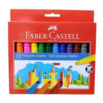 Faber Castell Jumbo Keçeli Kalem 12Li 55 43 12