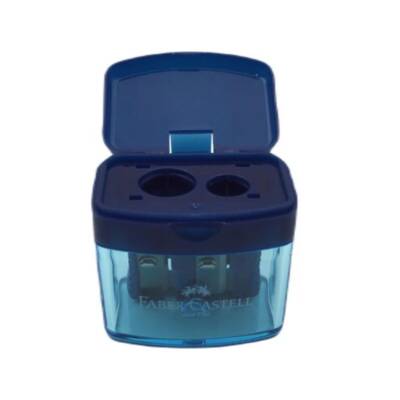 Faber Castell Minibox Duo Kalemtıraş 38 29 01-Lacivert