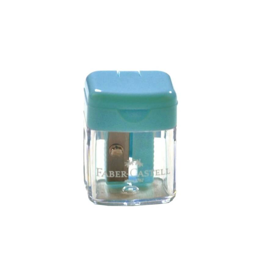 Faber Castell Minibox Kalemtıraş Pastel 38 19 26-Mavi - 1