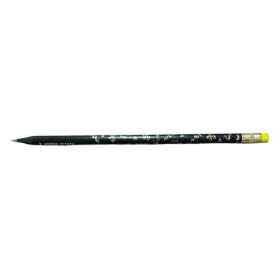 Faber Castell Party Desenli Silgili Kurşun Kalem-Sarı
