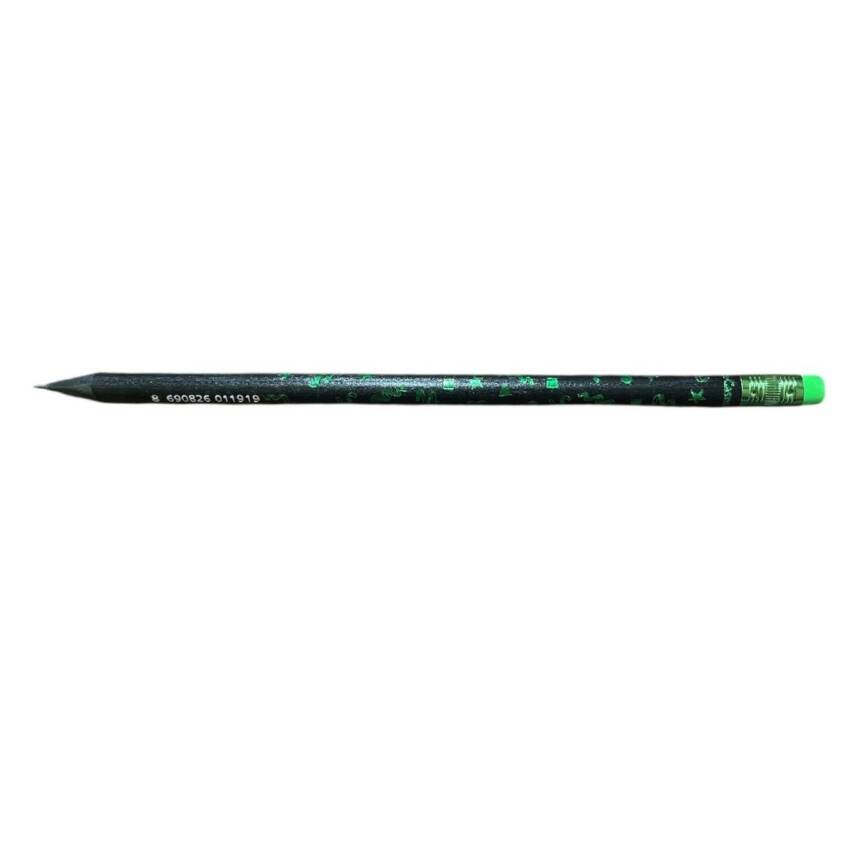 Faber Castell Party Desenli Silgili Kurşun Kalem-Yeşil - 1