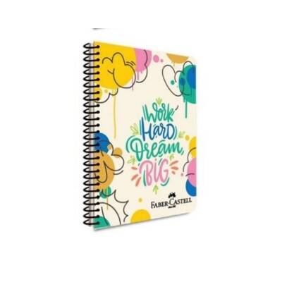 Faber Castell Pp Kapak Grafiti Spiralli Defter 100 Yp Kareli 5075 000430-Work Hard