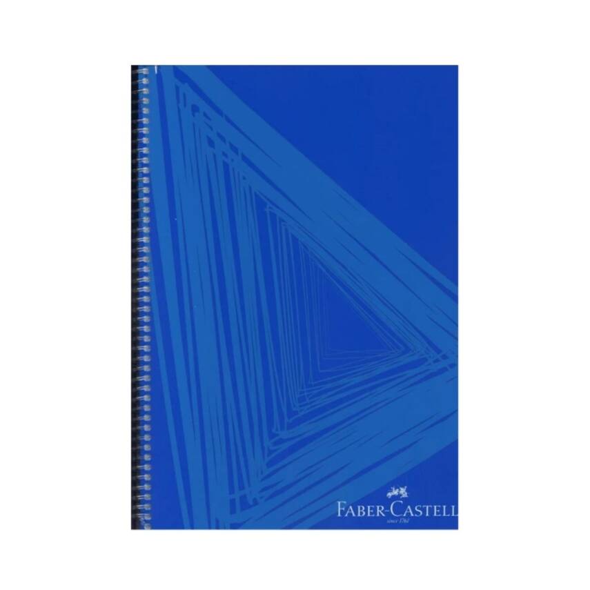 Faber Castell PP Kapak Waves Spiralli 120 Yp Çizgili-Mavi - 1