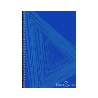 Faber Castell PP Kapak Waves Spiralli 120 Yp Çizgili-Mavi
