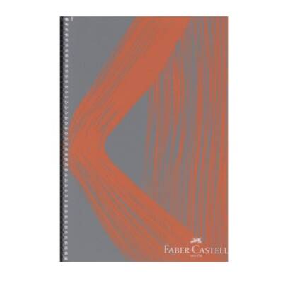Faber Castell Pp Kapak Waves Spiralli Defter 100 Yp Çizgili 5075 000436-Turuncu