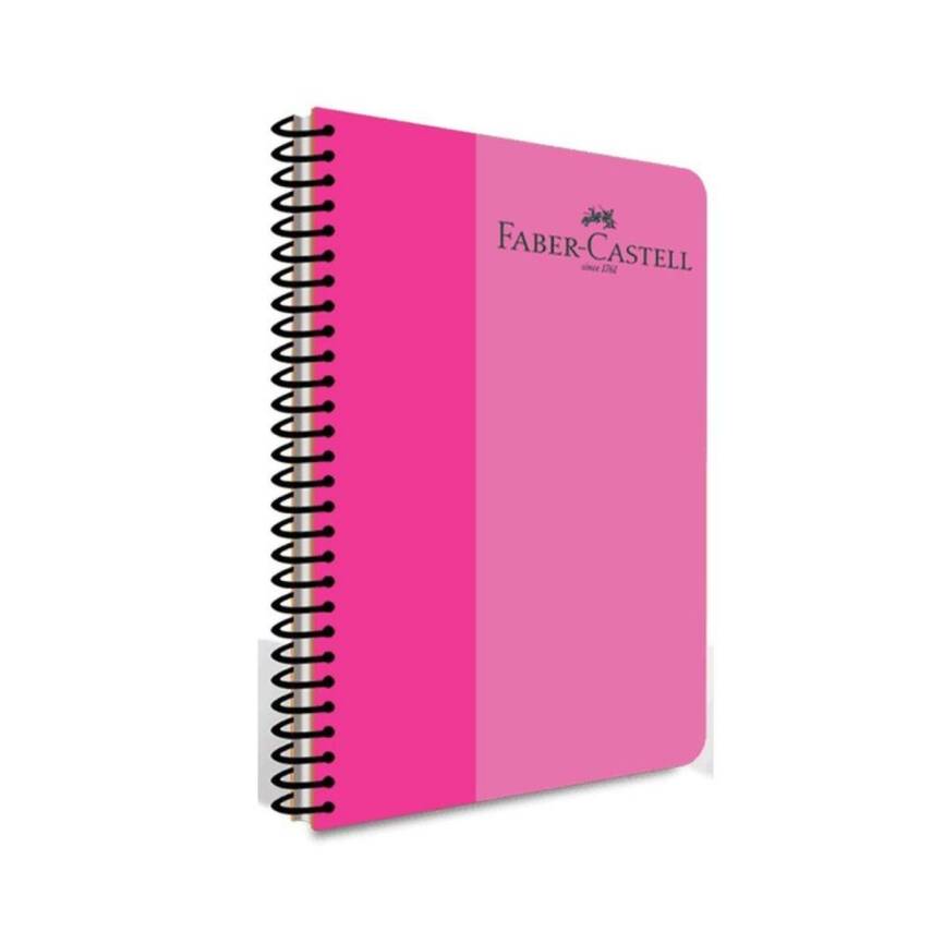 Faber Castell Pp Kpk Bicolor Spiralli Defter 120 Yp Kareli 5075 000134-Pembe - 1