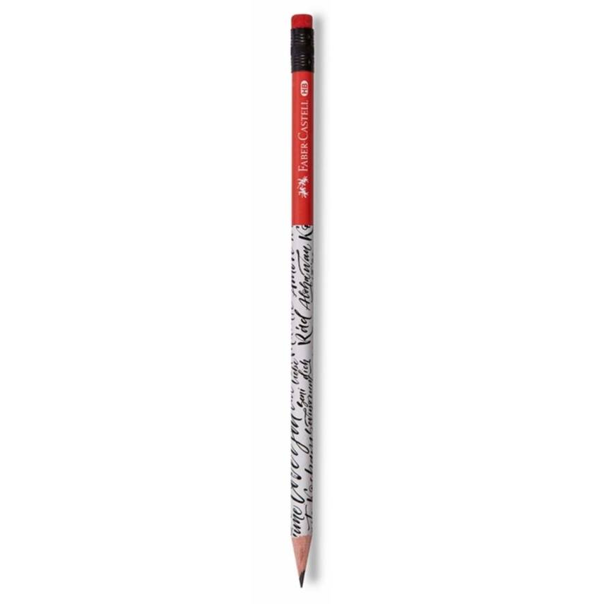 Faber Castell Silgili Caligraphy Kurşun Kalem-Kırmızı - 1