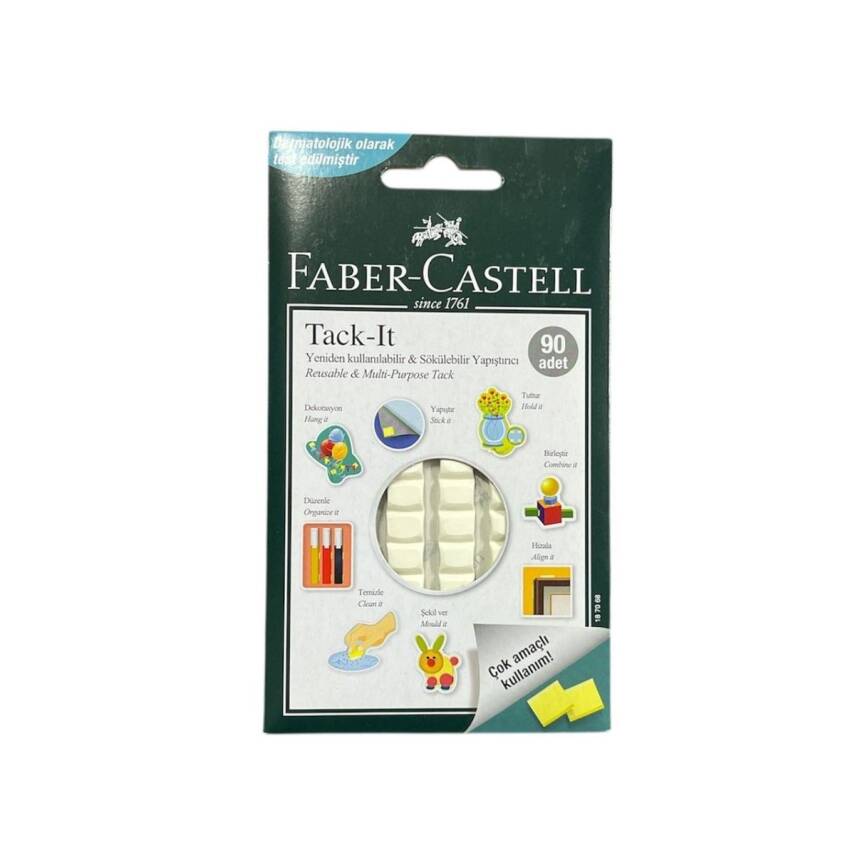 Faber Castell Tack-it Çok Amaçlı Renkli Yapıştırıcı-Beyaz - 1