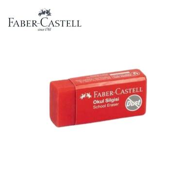 Faber Castell Toz Bırakmayan Kırmızı Okul Silgisi 18 72 23