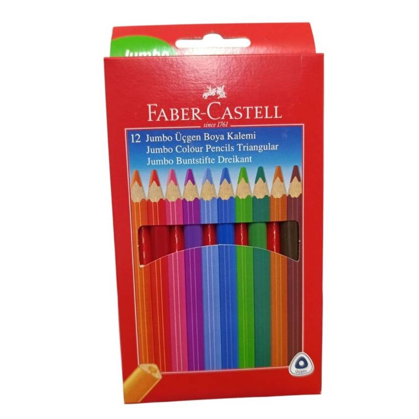 Fc Boya Kalemi 12 Renk Jumbo Tam Boy Üçgen 5171 116615 - 1