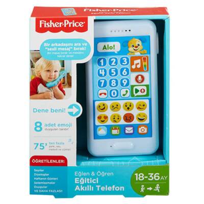 Fisher-Price Eğlen Öğren İnteraktif Akıllı Telefon Türkçe Emojili FPR25