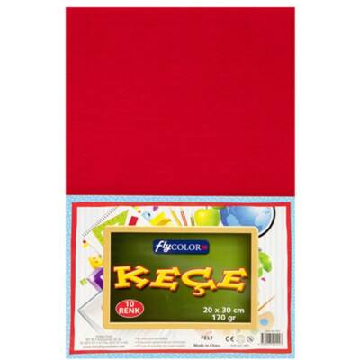 Flycolor 10 Renk 20x30cm Keçe 8163