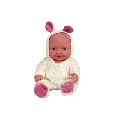 Global Toys Sevimli Sesli Bebek Roza Tavşan Figürlü GL100156