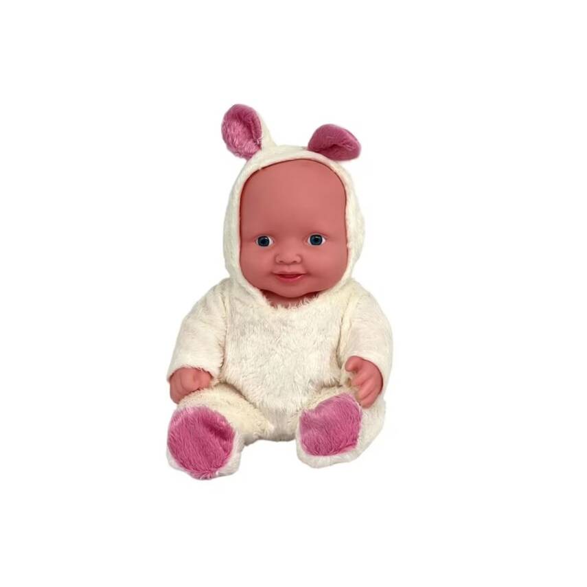 Global Toys Sevimli Sesli Bebek Roza Tavşan Figürlü GL100156 - 1