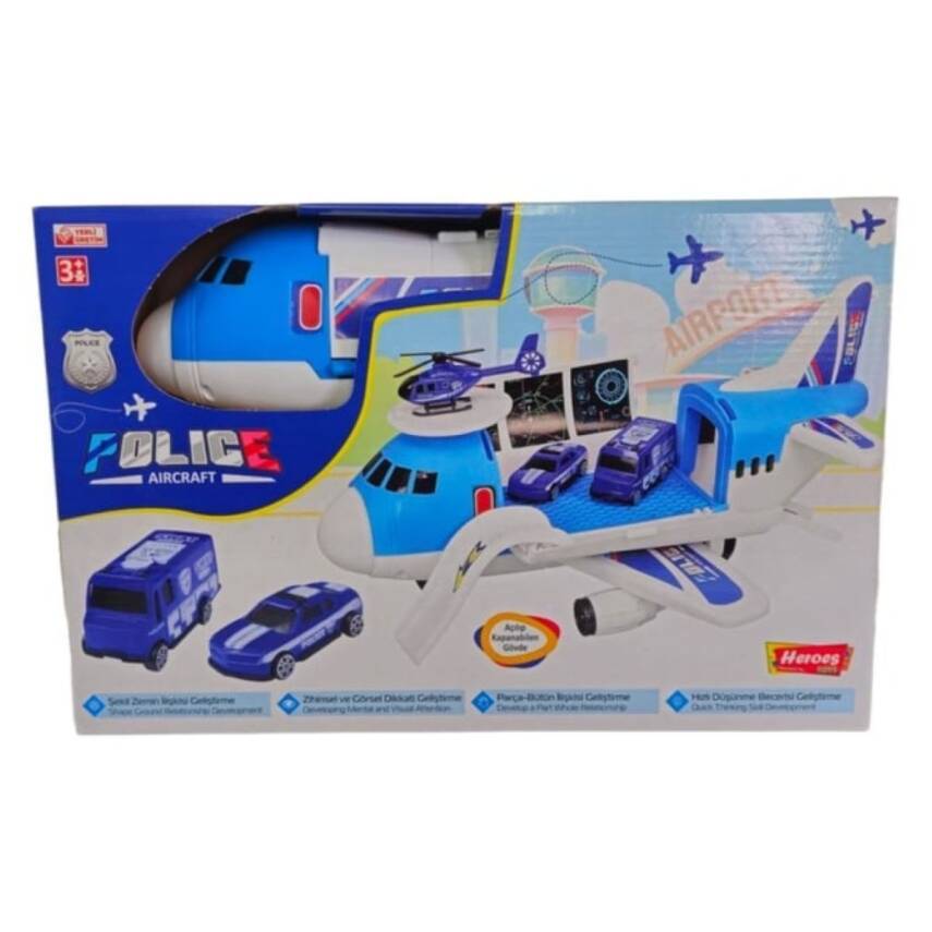 Hereos Toys Uçak Polis Seti ERN-2008 - 1